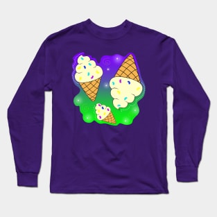 Ice Cream Galaxy Long Sleeve T-Shirt